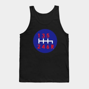 6 speed manual transmission logo Tank Top